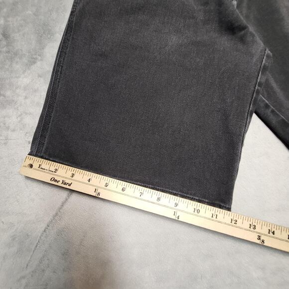 Godbody Denim Technology Shorts Mens 32 Black Long Bermuda 5-Pocket Zip Fly - Picture 3 of 8